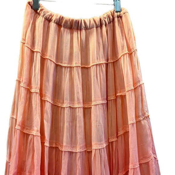 All Saints Eva Ombre Skirt, Sunburst Orange, Size 4 US - Picture 4 of 7